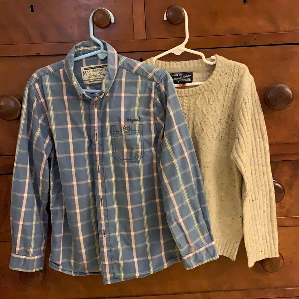 Shirt and sweater